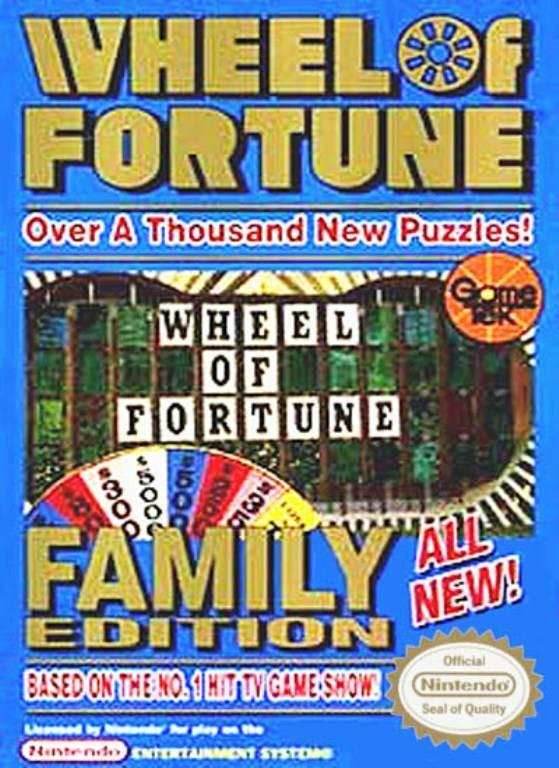 Wheel of Fortune: Family Edition (Nintendo NES) - Game Manual Only