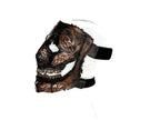 Genuine Leather Mask - GigaMyme Leatherface Edition - Handmade Mime Full Face Cover for Halloween, Performance or Cosplay Costume - 