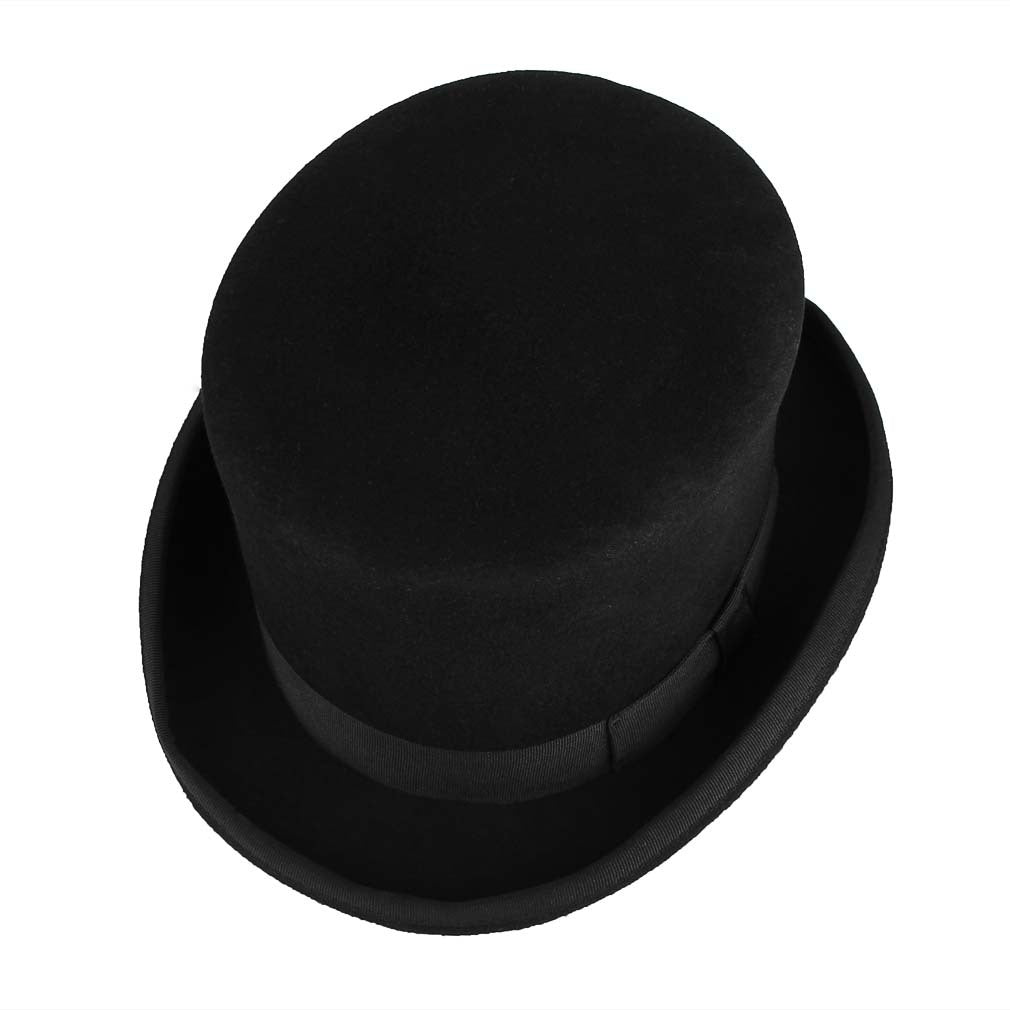 Classic Gentleman Cap Black Hats For Adults Magician Party Hat Stage Performance Hat Retro Fashion Party Hat Formal Tuxedo Unisex Hat With Red Band Fancy Dress Accessory