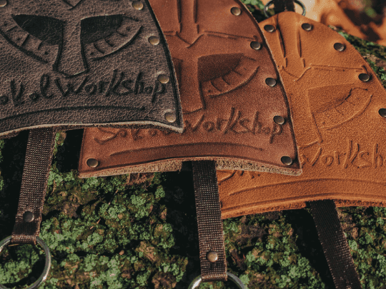 Viking Leather Key Holder - Olive