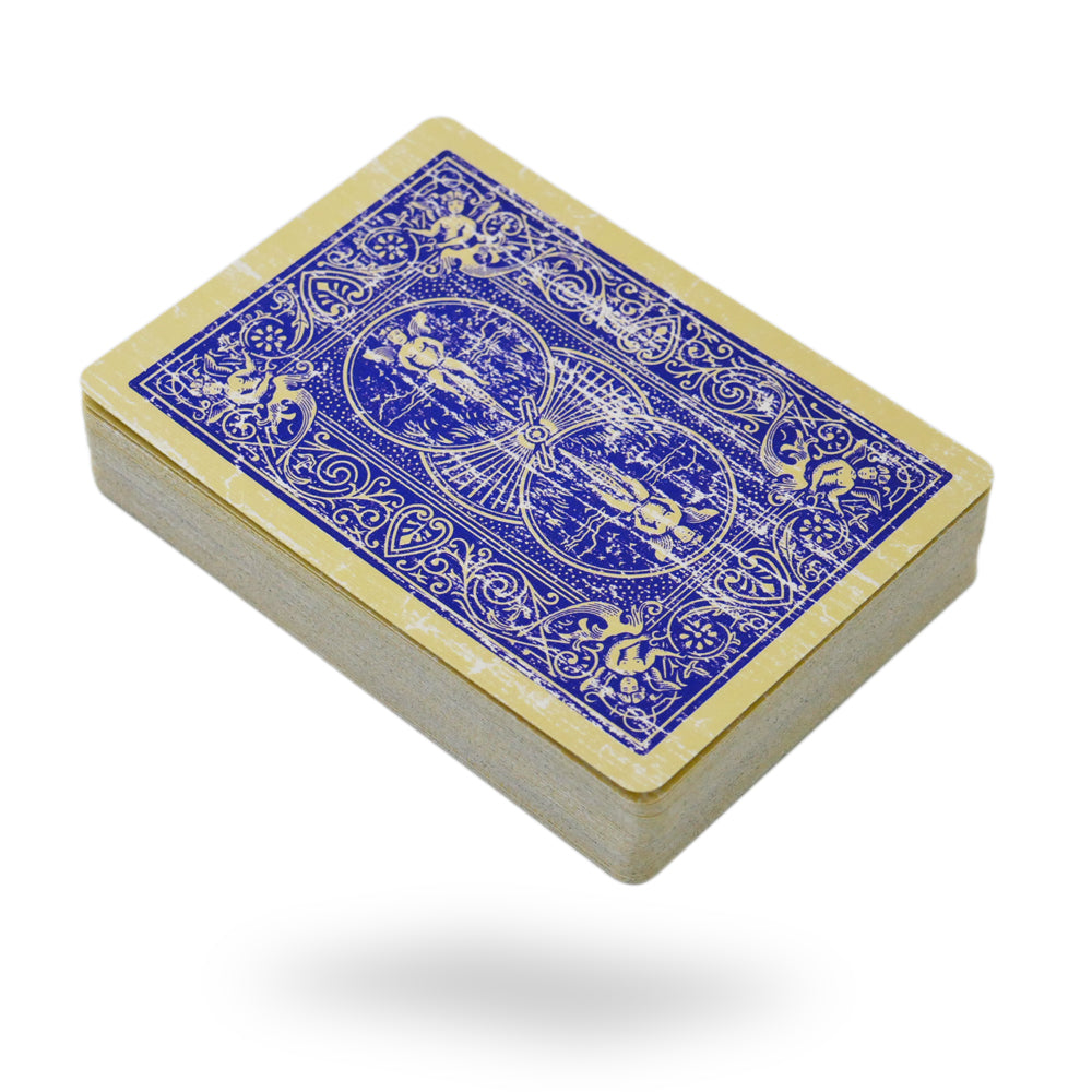 Faded Rider Back Blue Bicycle Deck