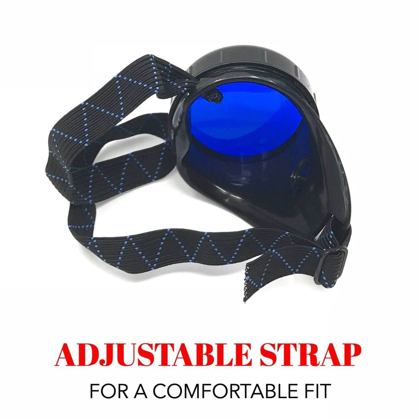 Airship pirate eyepatch monocle - black