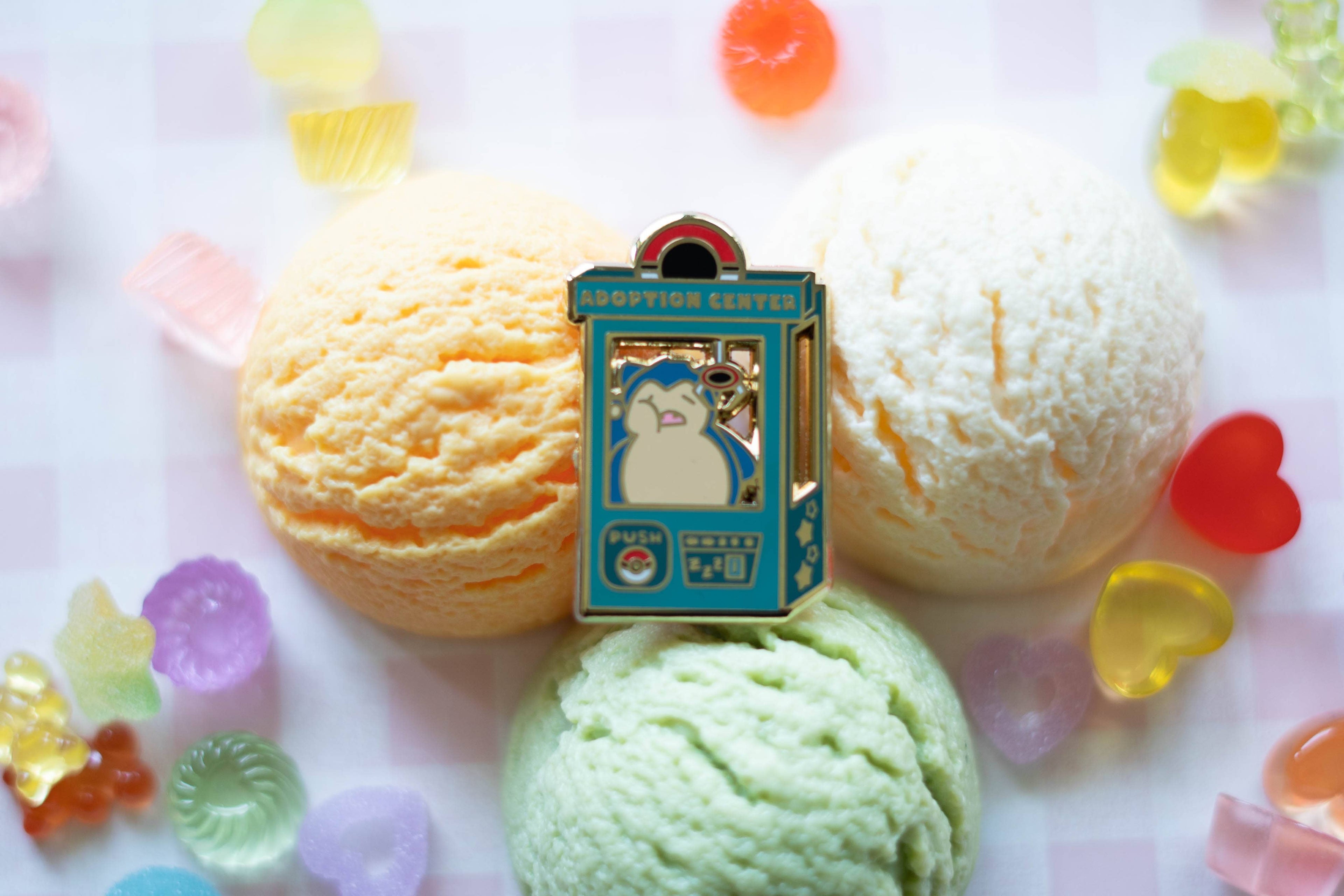 Pokemon:  Snorlax Adoption Center Enamel Pin