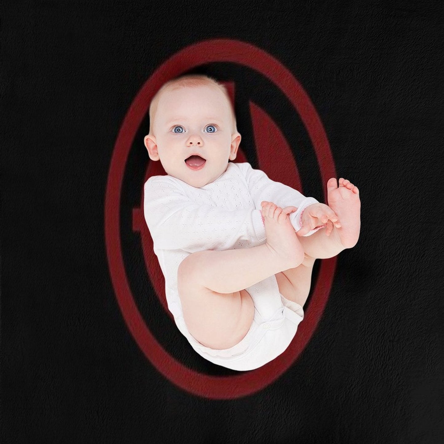 Darth Revan Emblem in Red Throw Blanket