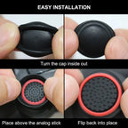 4PCS Silicone Thumbstick Grip Caps | Universal Joystick Covers for PS5, PS4, Xbox, Steam Deck, and Switch Pro Controllers