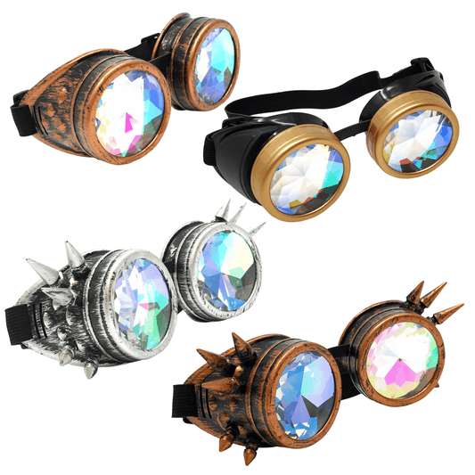 Rave Kaleidoscope Goggles Vintage Steampunk Glasses - 1.body frame