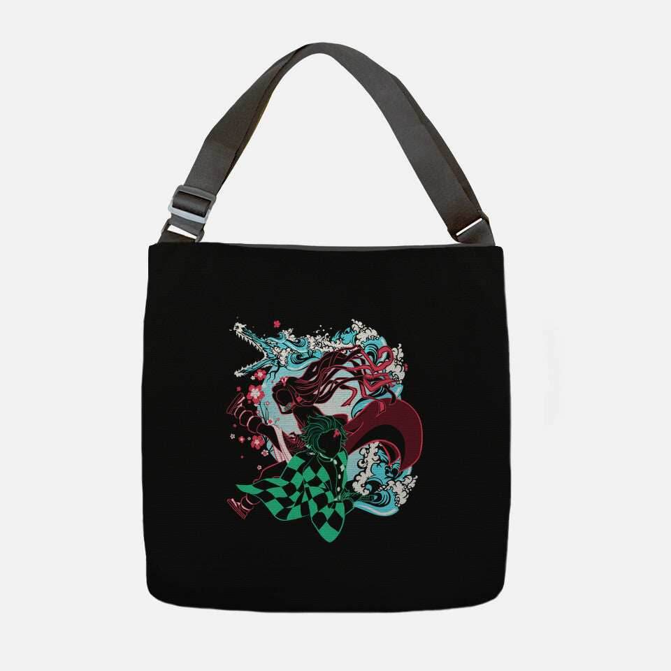 Demon Sister Slayer Brother - None / Black / 16x16