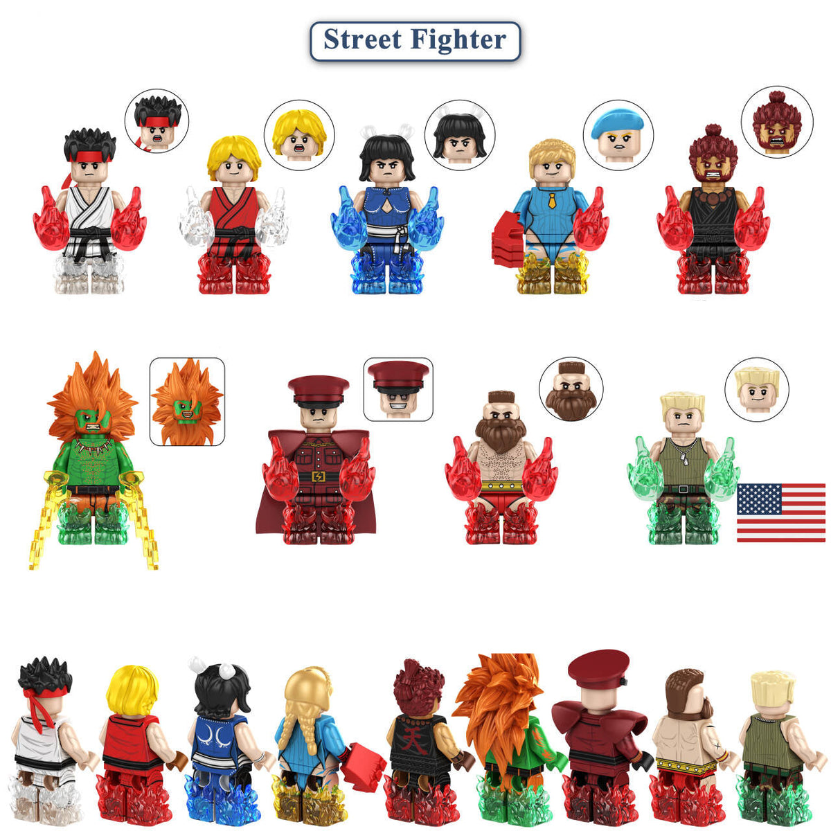 Street Fighter set of 8