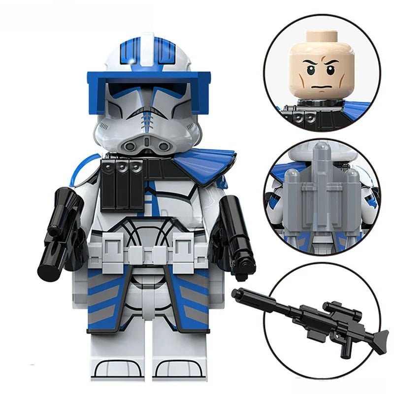 501st Jetpack Clone Trooper Star Wars Lego Minifigures Custom Toys S3