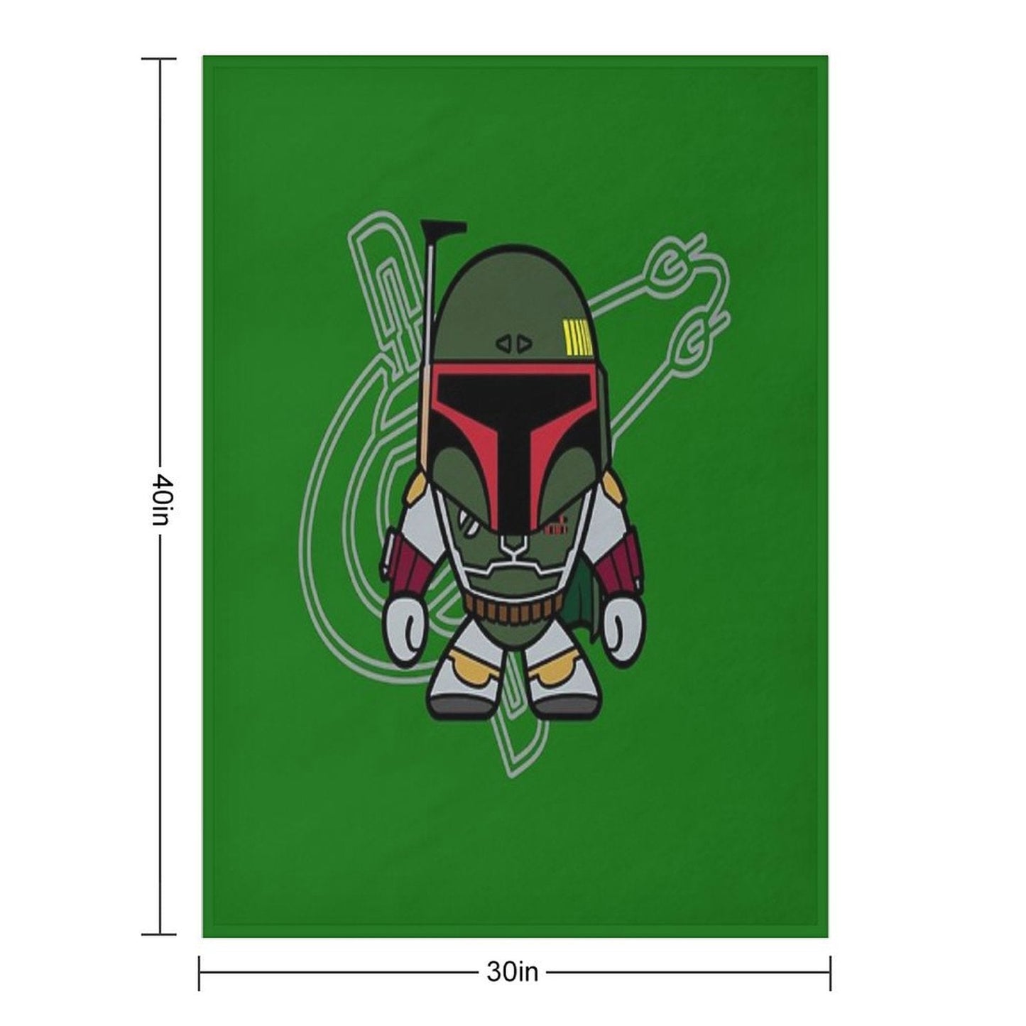 Boba Fett Throw Blanket
