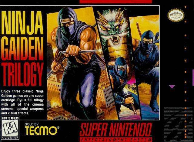 Ninja Gaiden Trilogy (Super Nintendo) - Game Manual Only