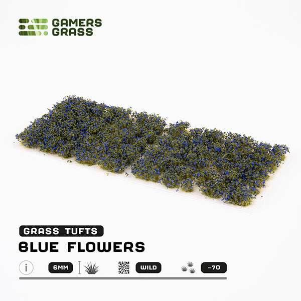 Gamers Grass Tufts: Blue Flowers- Wild - 