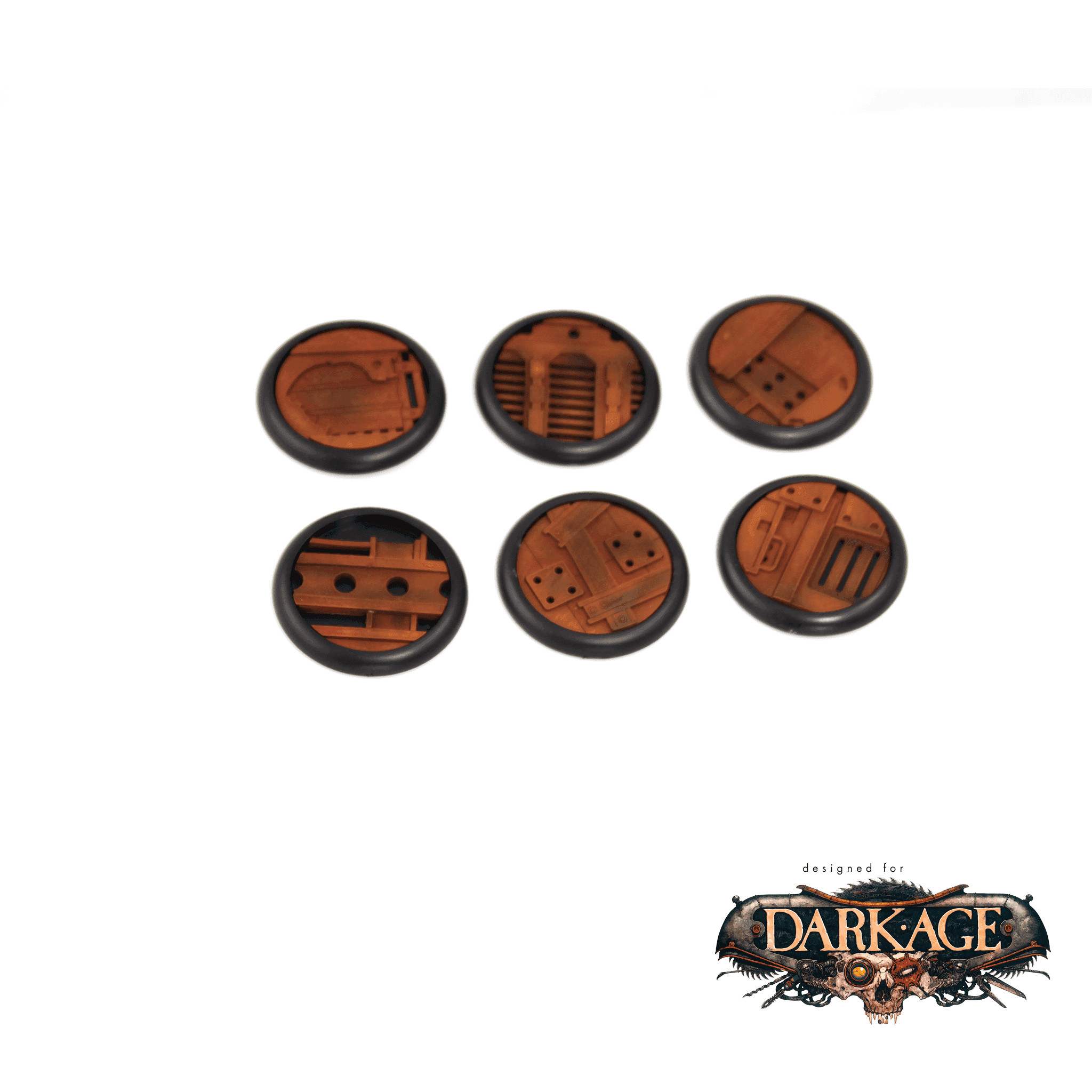 Dark Age Scrounger Base Inserts - 50mm (6)
