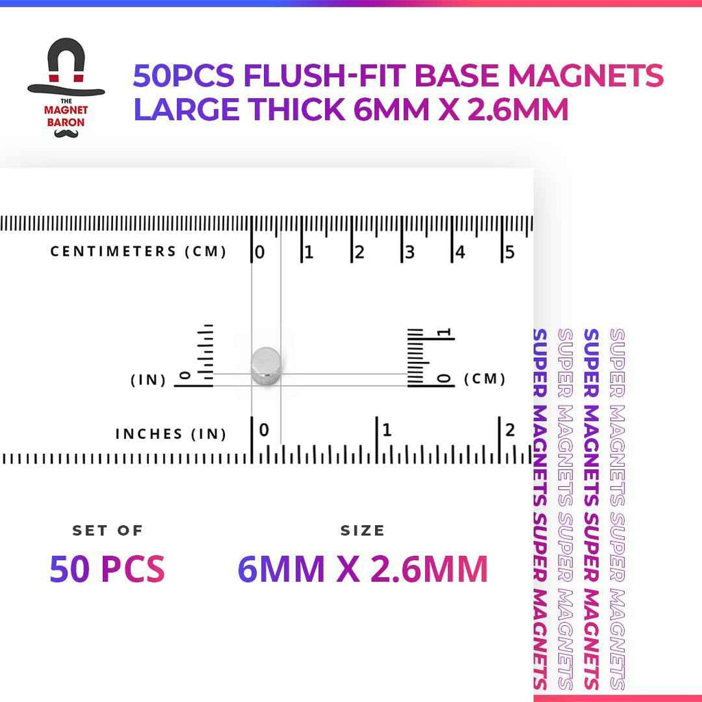 50pcs Flush-Fit Basing Magnets Star Wars Legion Compatible