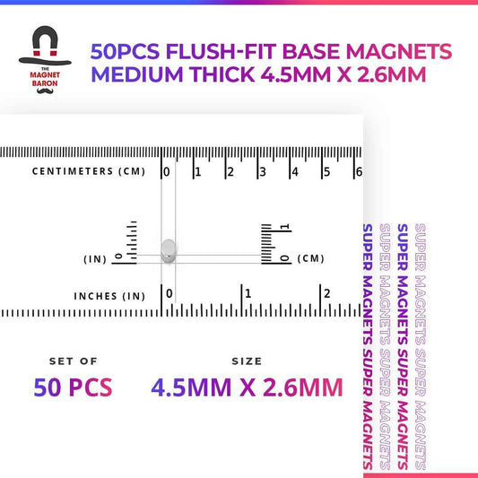 50pcs Flush-Fit Basing Magnets Star Wars Legion Compatible