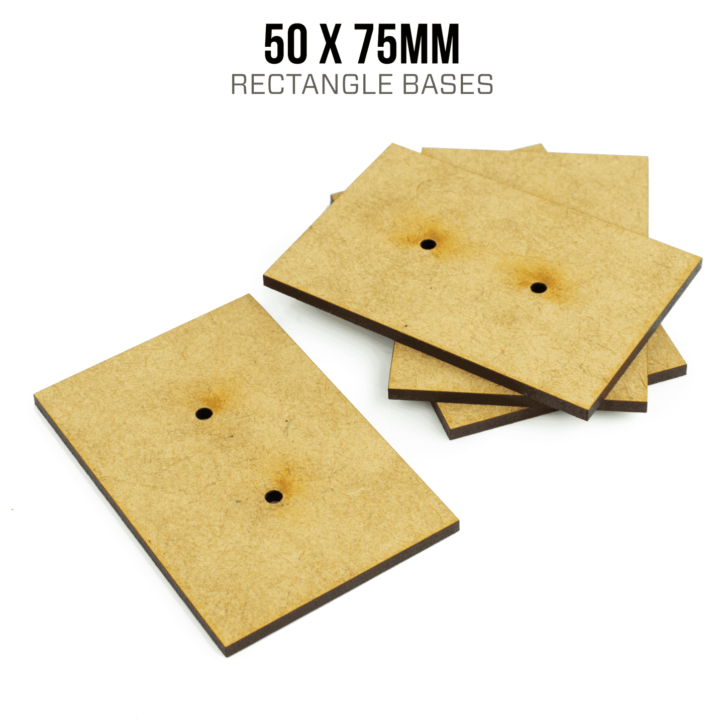 50 x 100mm Rectangle Bases - Blank