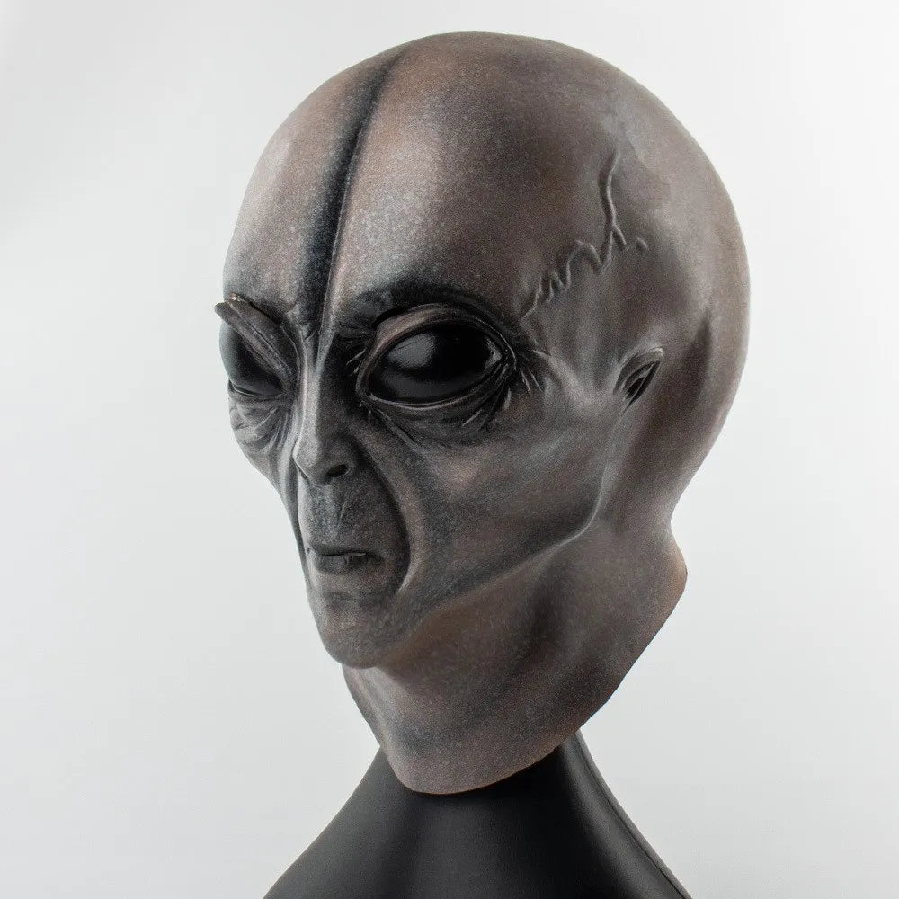 51 Area UFO Alien Skull Mask Cosplay Horror Big Eyes Latex Masks Helmet Halloween Carvinal Purim Party Costume Props 