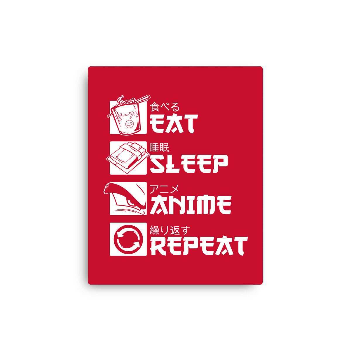 Rinse and Repeat - None / Red / 12x16