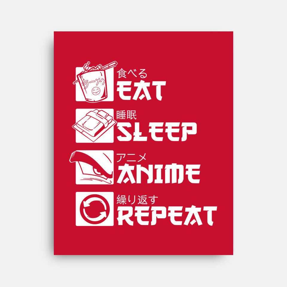 Rinse and Repeat - None / Red / 12x16