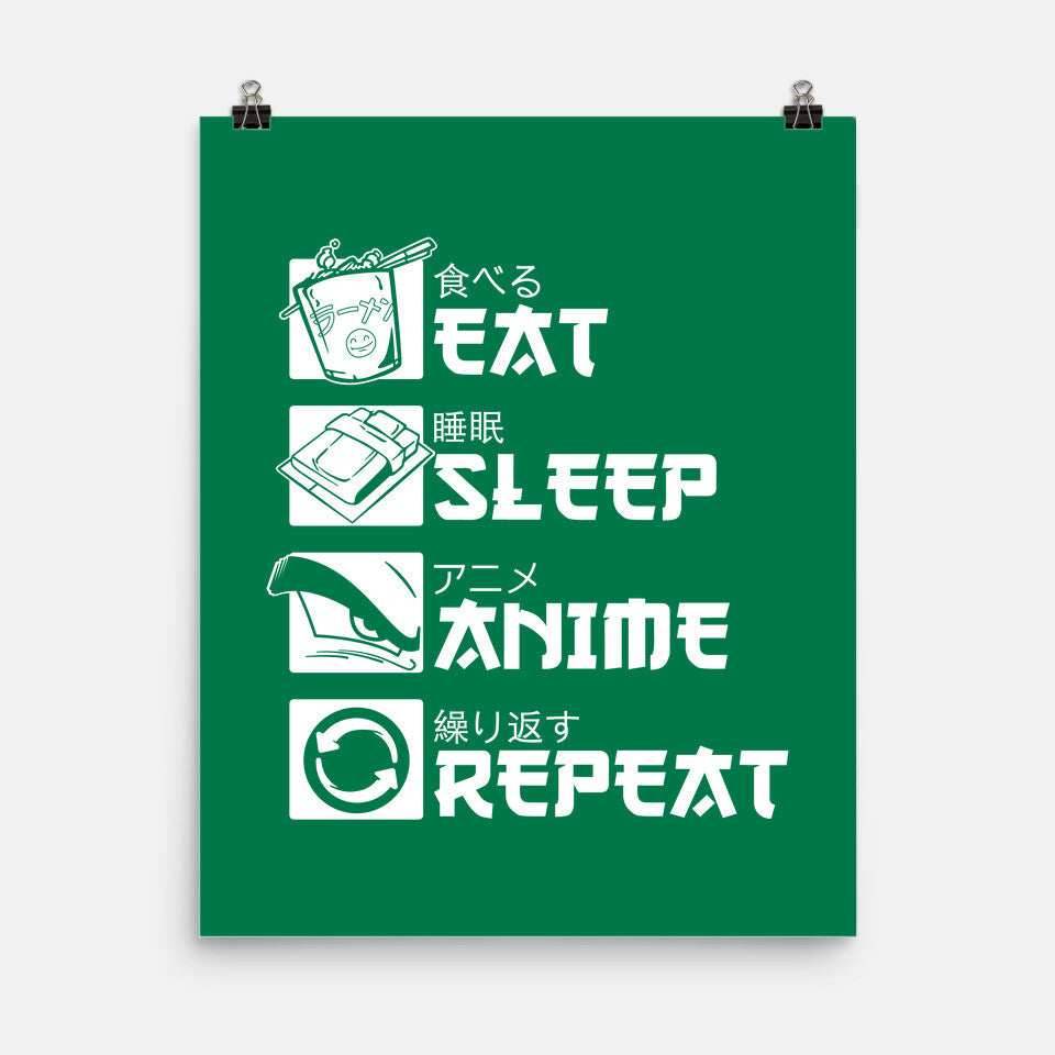 Rinse and Repeat - None / Red / 12x16