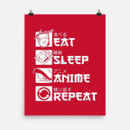 Rinse and Repeat - None / Red / 12x16