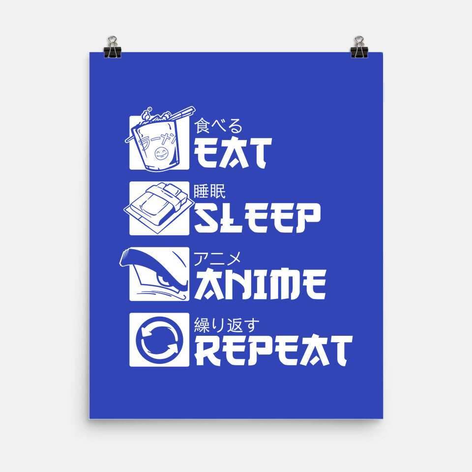Rinse and Repeat - None / Red / 12x16