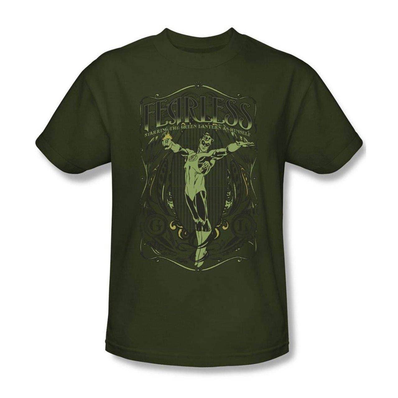 Green Lantern Fearless Military Green T-shirt - S