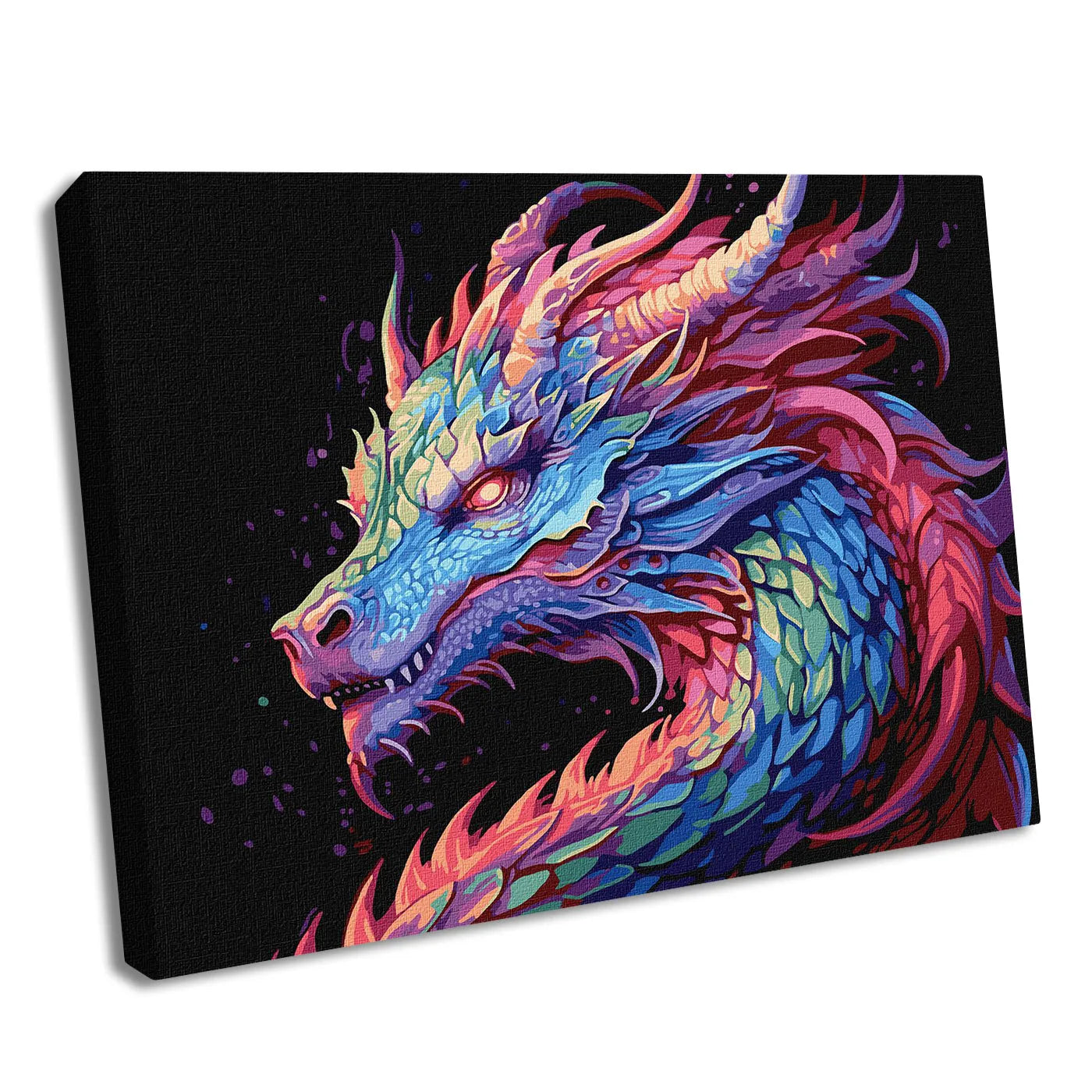 A Colourful Dragon Painting by Numbers Kit by Ideyka KHO5113