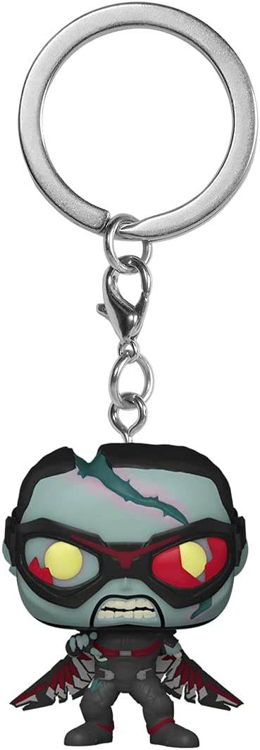 Funko Pop! Keychain Marvel What If? - Zombie Falcon Vinyl Figure - 