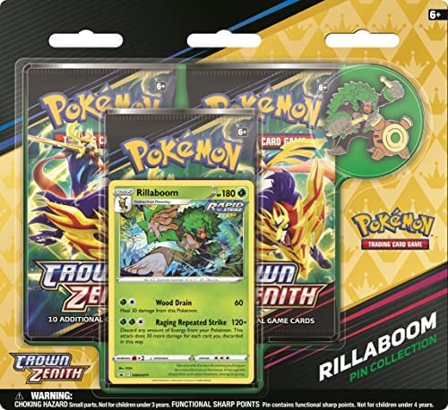 Pokemon Crown Zenith Pin Collection: Rillaboom