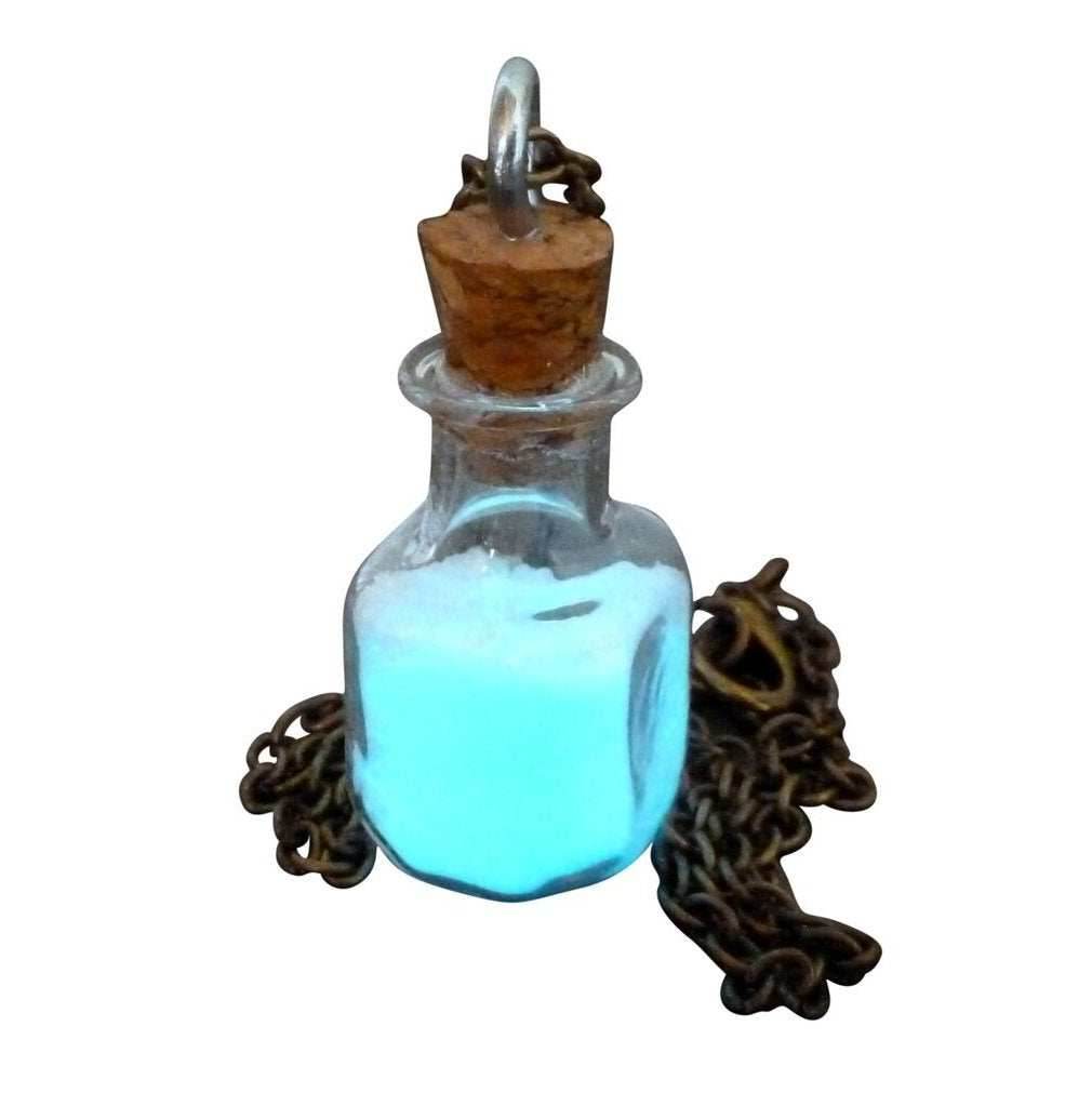 Magical pixie dust glow in the dark necklace - square