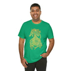 Golden Celtic Dice Dragon Shirt - Army / S