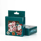 White Christmas Dice w/Red Presents Trees Snowman Holiday Festive - 