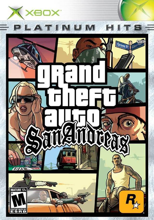 Grand Theft Auto: San Andreas (Platinum Hits) (Xbox) - Game Manual Only