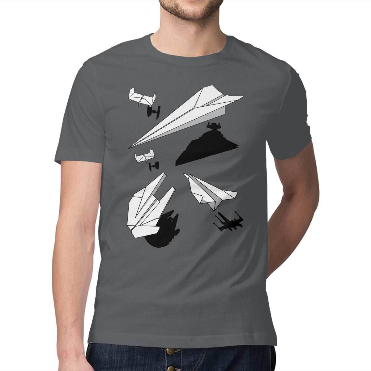 Paper Wars - Mens / Charcoal / S