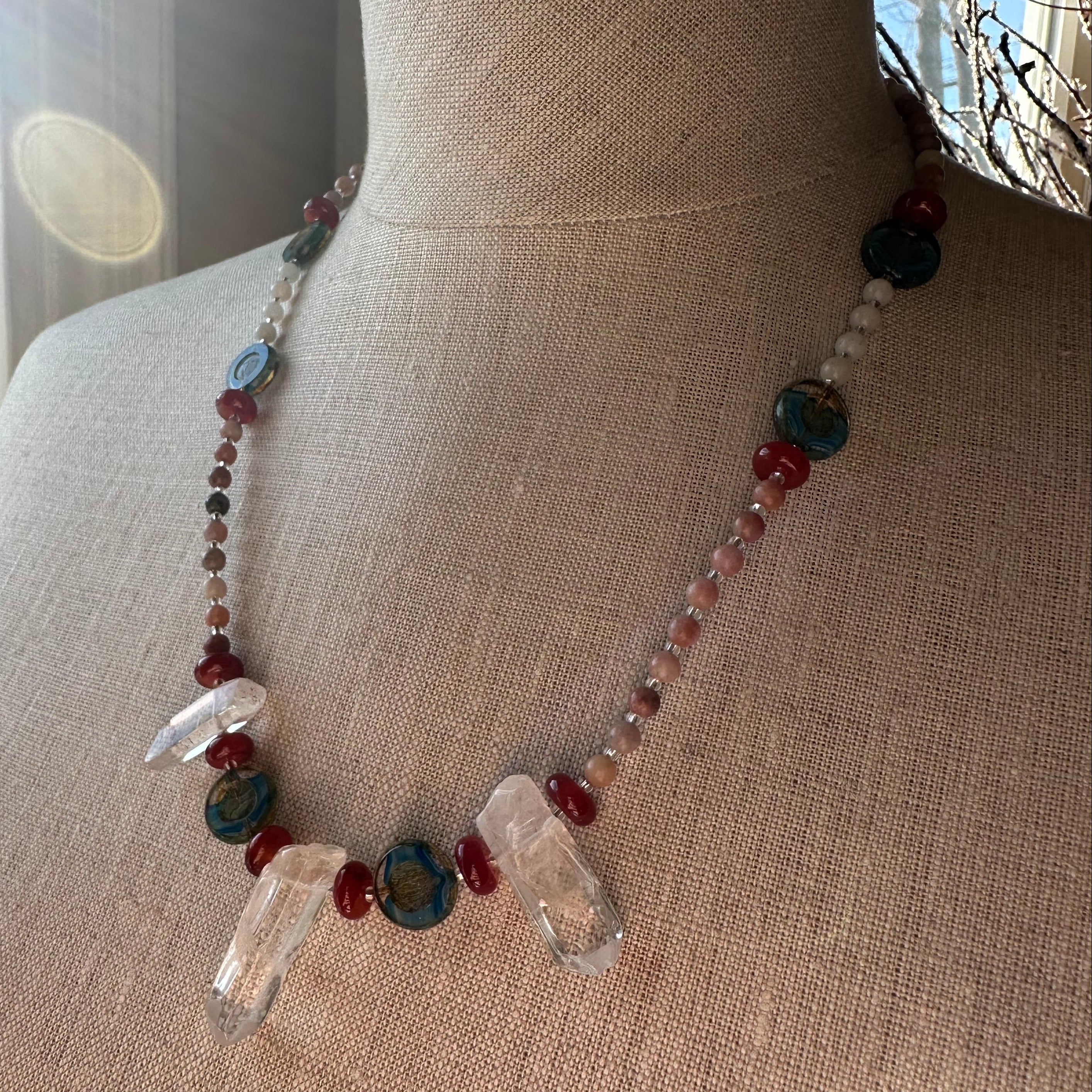 Wild Atlantic Way Quartz Crystal Necklace