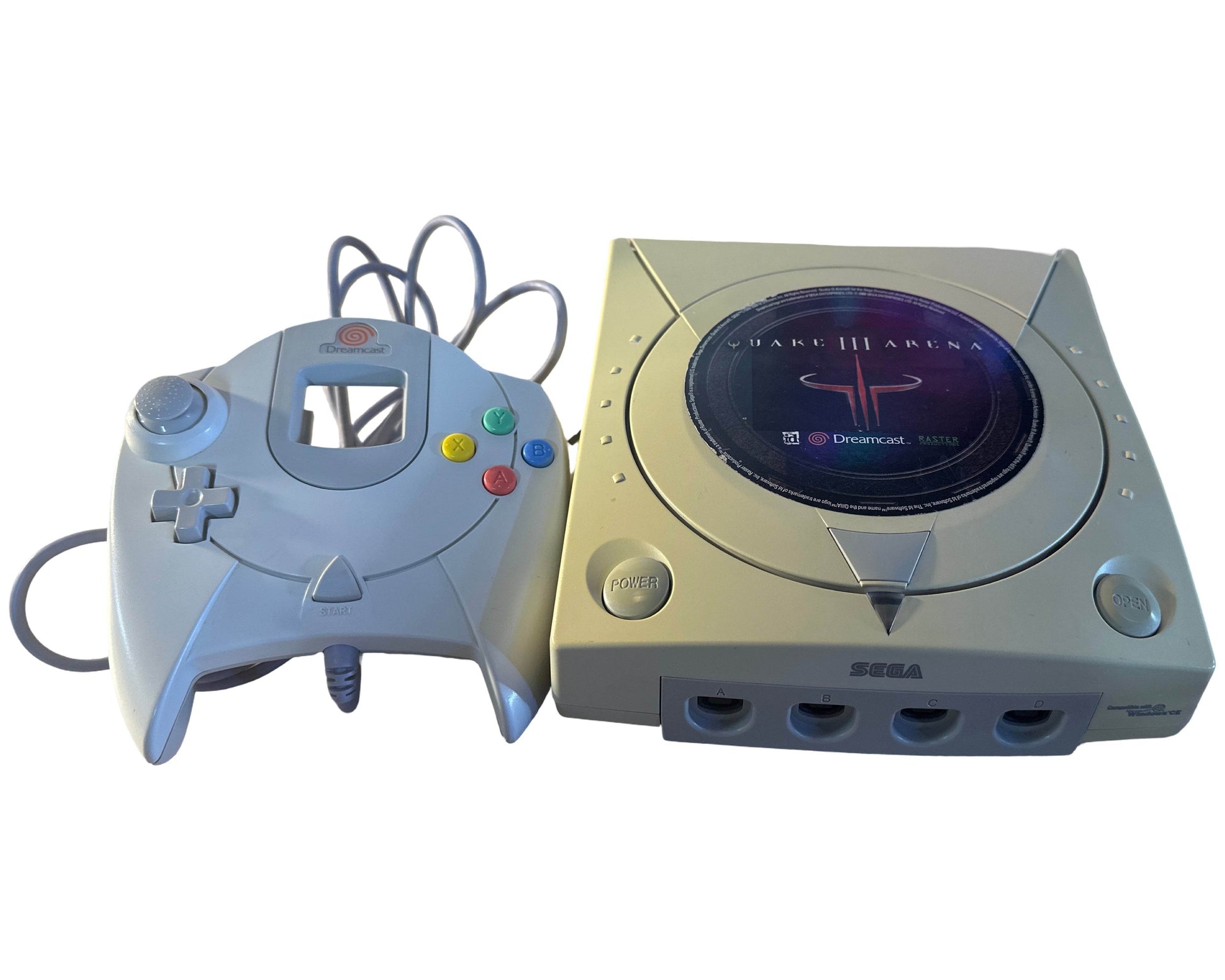 Sega Dreamcast (Console-w/ 2-Controllers) (Refurbished) - Discoloration (Cosmetically Flawed) (Refurbished) - 1 Controller