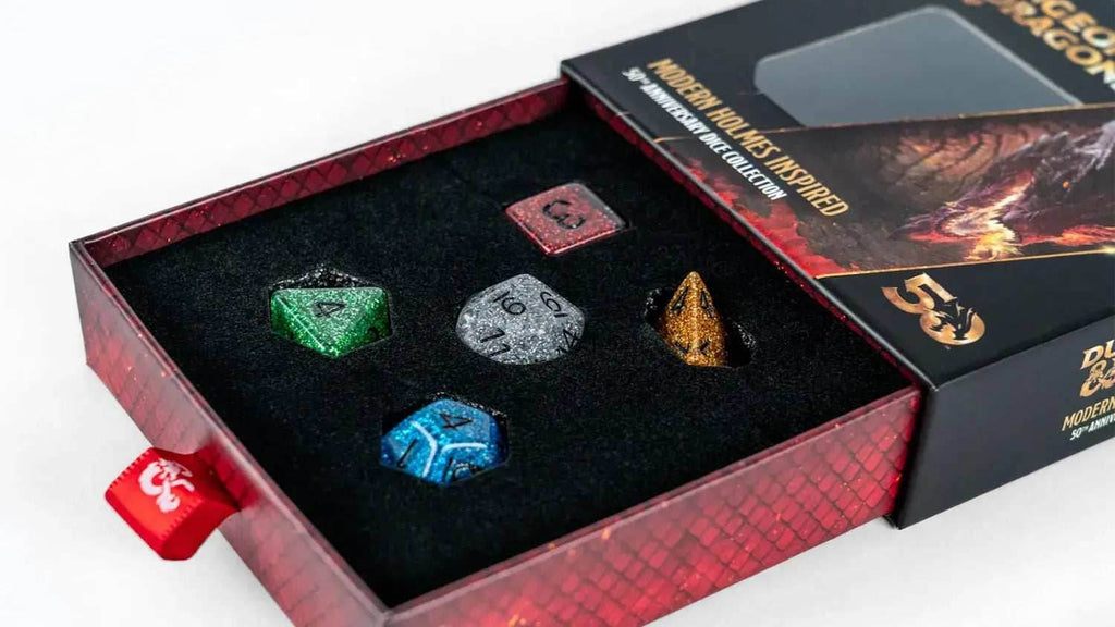D&D 50th Anniversary Modern Holmes Inspired Dice Set - 