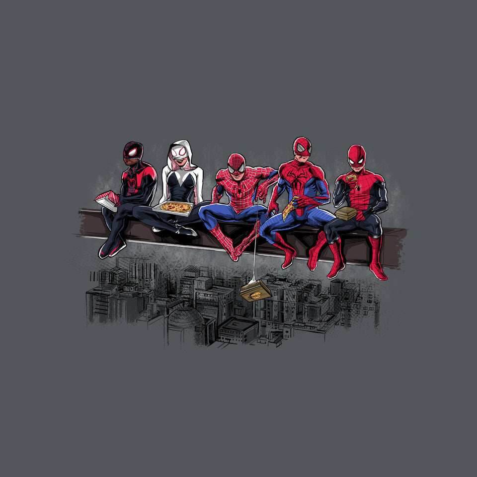 Spider Lunch - None / Charcoal / 13x13