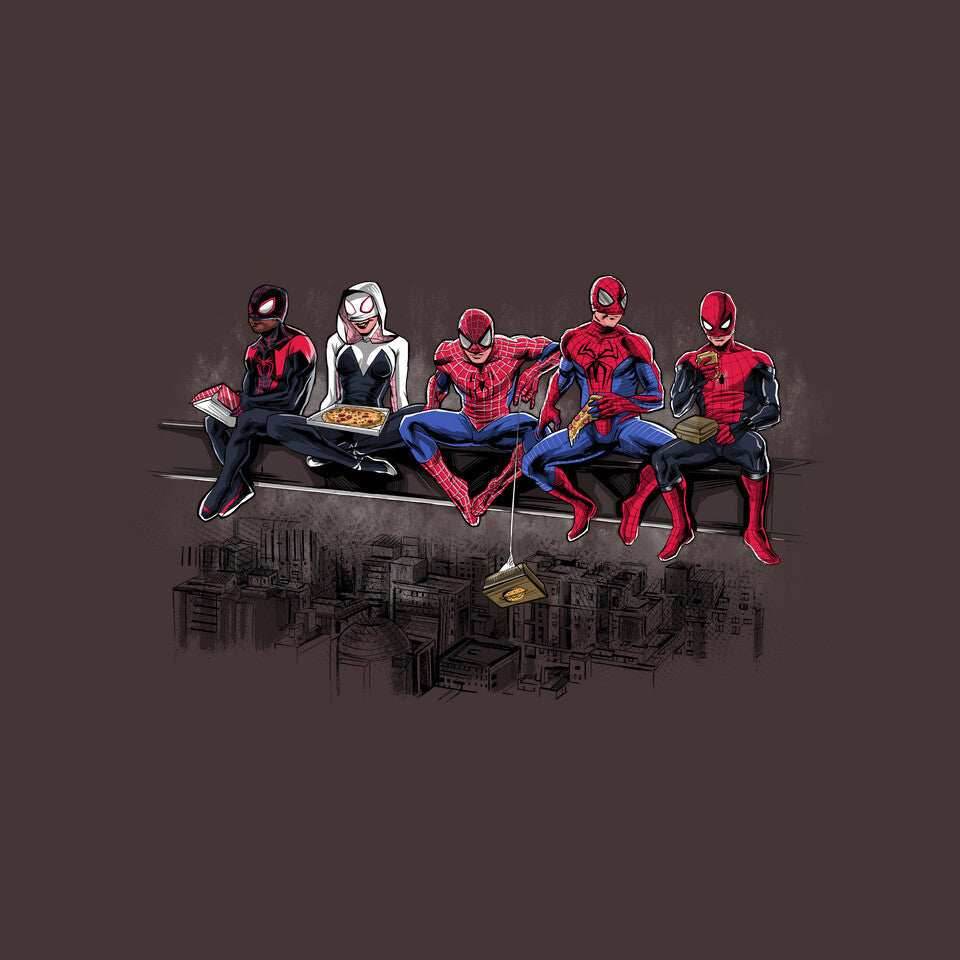 Spider Lunch - None / Charcoal / 13x13