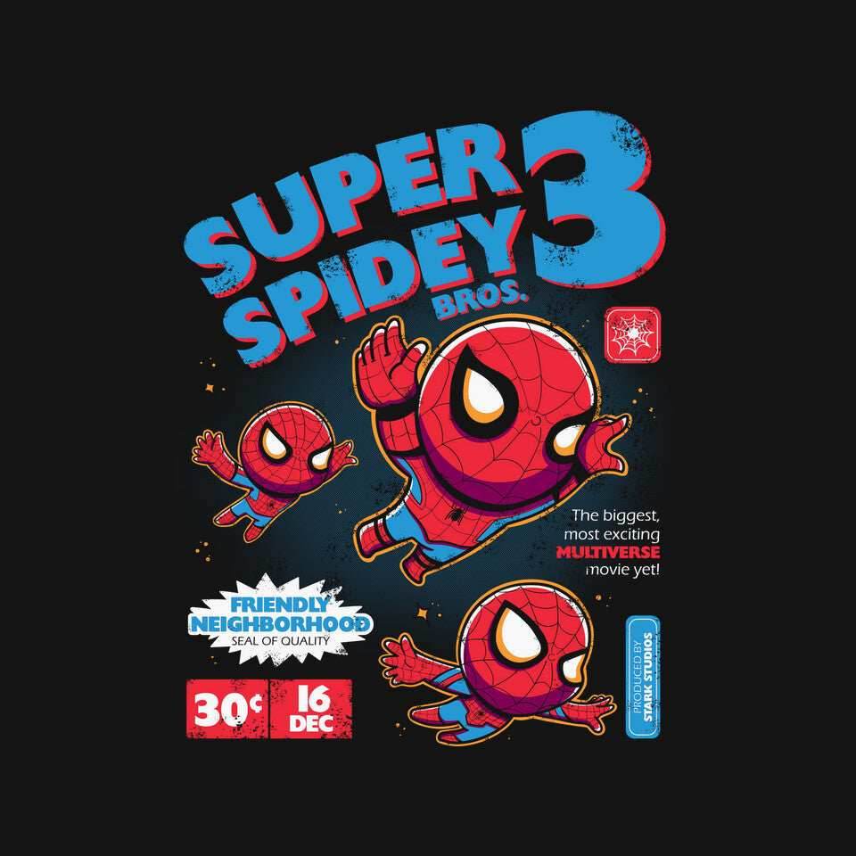 Super Spidey Bros - None / Black / 3x3