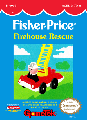 Fisher-Price Firehouse Rescue (Nintendo NES) - Game Manual Only