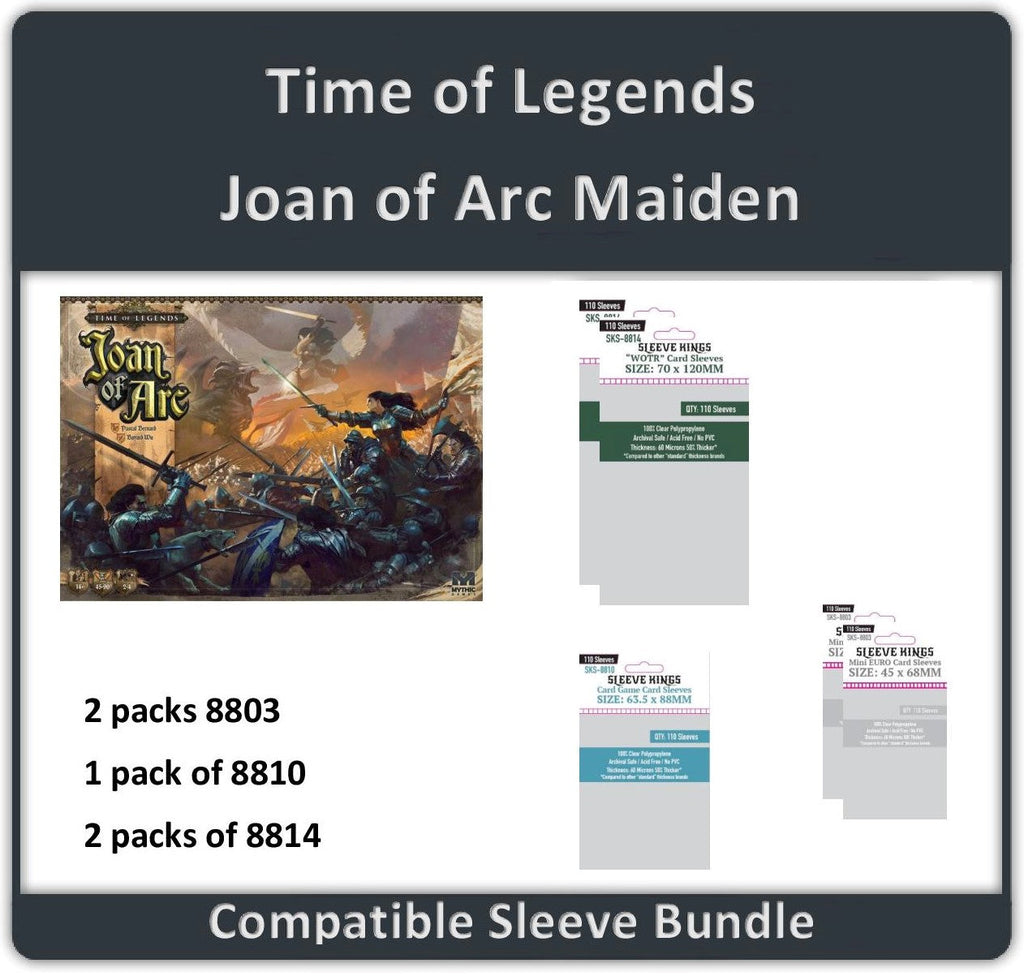 "Time of Legends: Joan of Arc" Compatible Sleeve Bundle (8803 X 2 + 8810 X 1 + 8814 X 2)