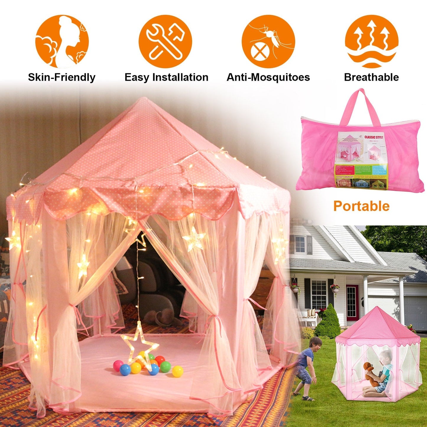 GBruno Kids Play Tents Princess for Girls