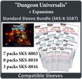 "Dungeon Universalis"+ Expansions Compatible Sleeve Bundle (8803 X 7, 8810 X 8, 8816 X 3)