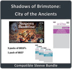 "Shadows of Brimstone: City of the Ancients" Compatible Sleeve Bundle (8810 X 3 + 8837 X 1)
