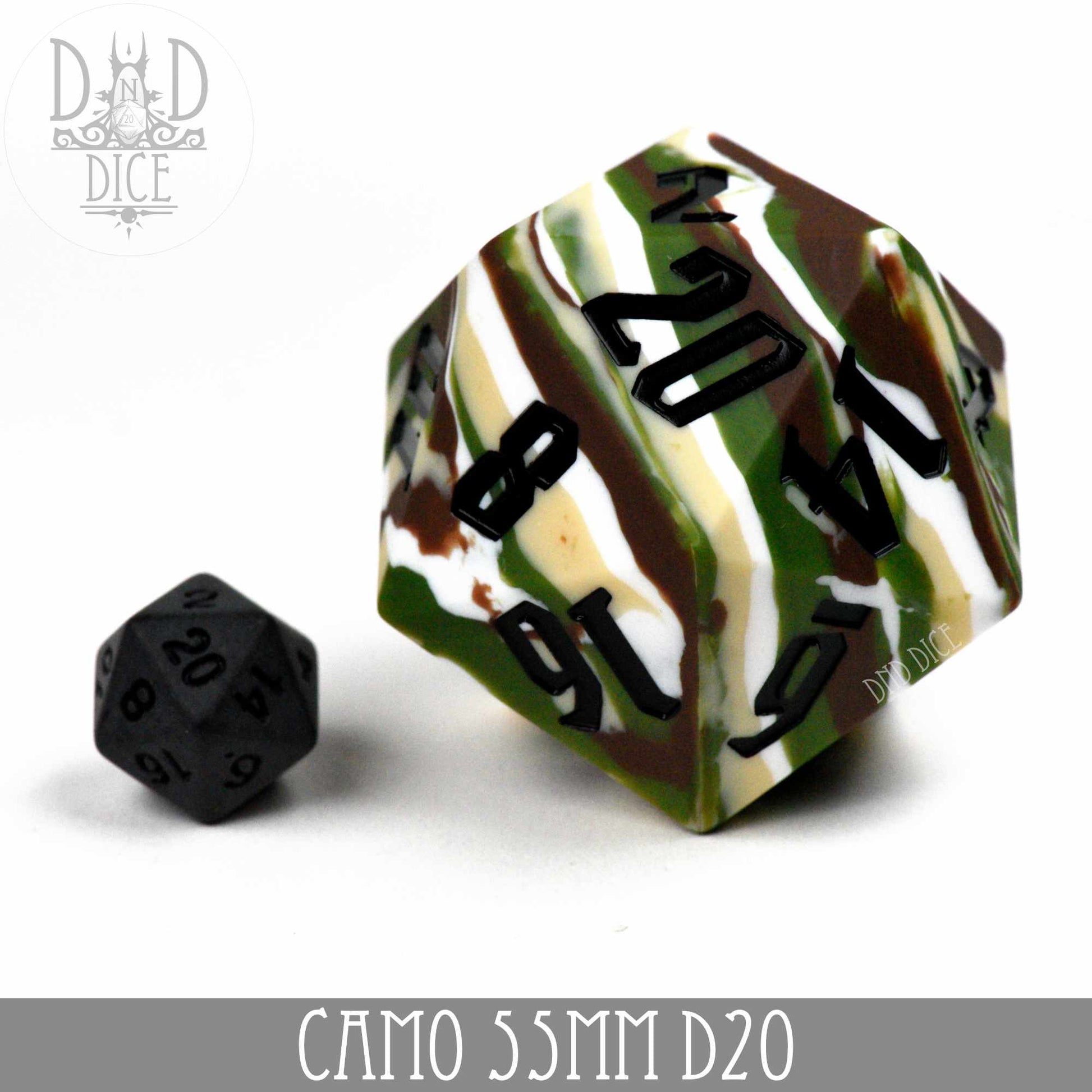 55mm D20 - Camo (Silicone)