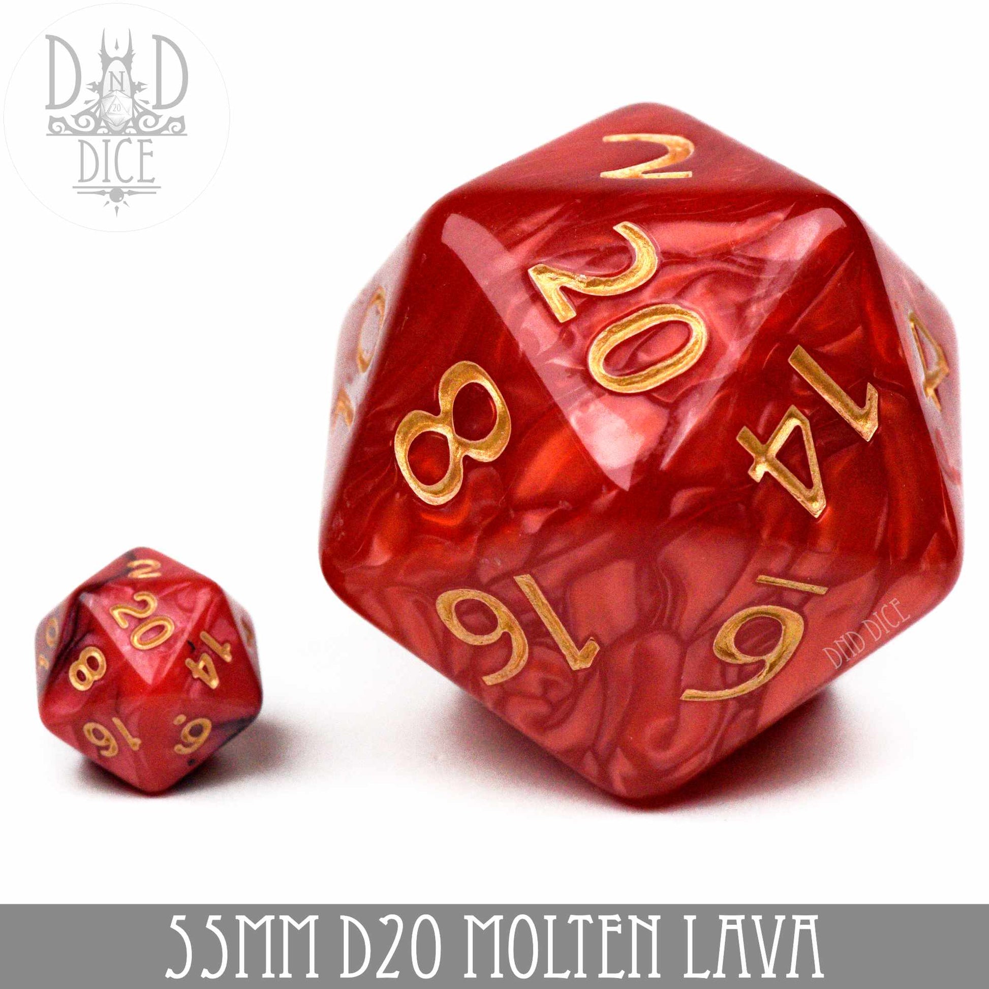 55mm D20 - Molten Lava