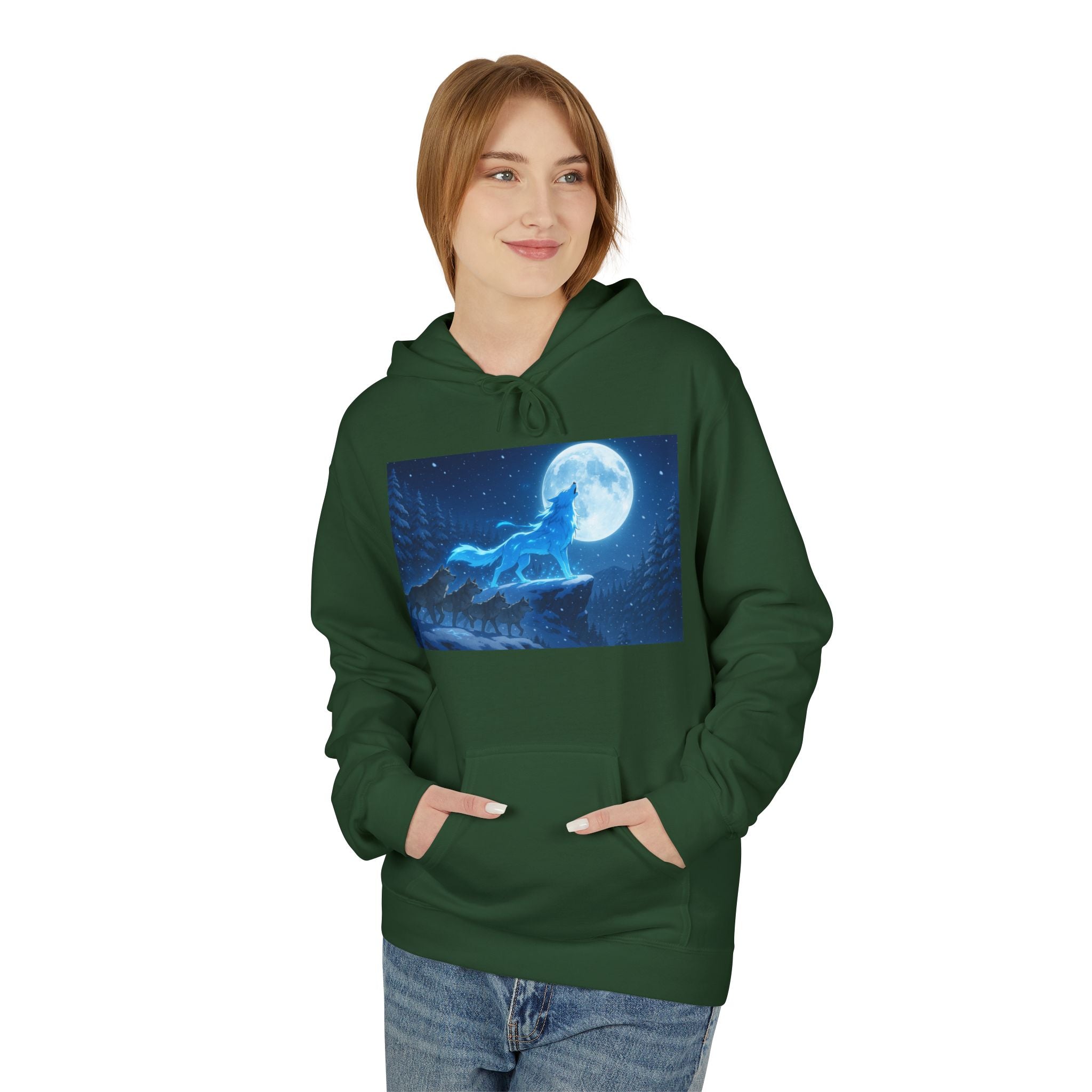 the Blue wolf Spirit hoodie