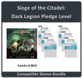 "Siege of the Citadel" Dark Legion Pledge Level Compatible Sleeve Bundle (8810 X 6)